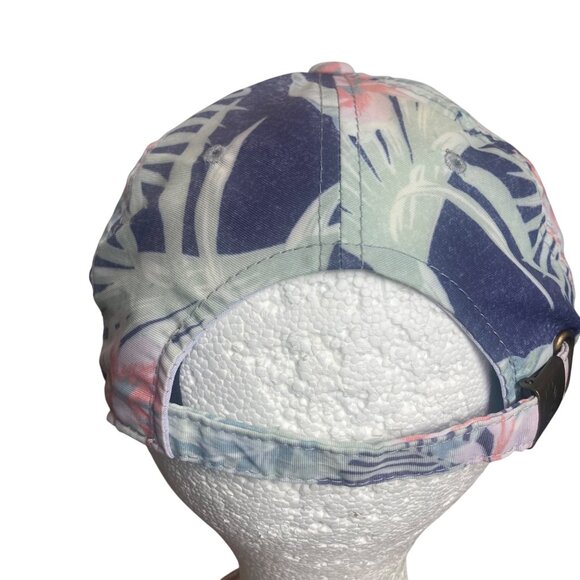 Chubbies Tropical Print Baseball Cap Adjustable Strap Back Blue Green Floral - Picture 4 of 8